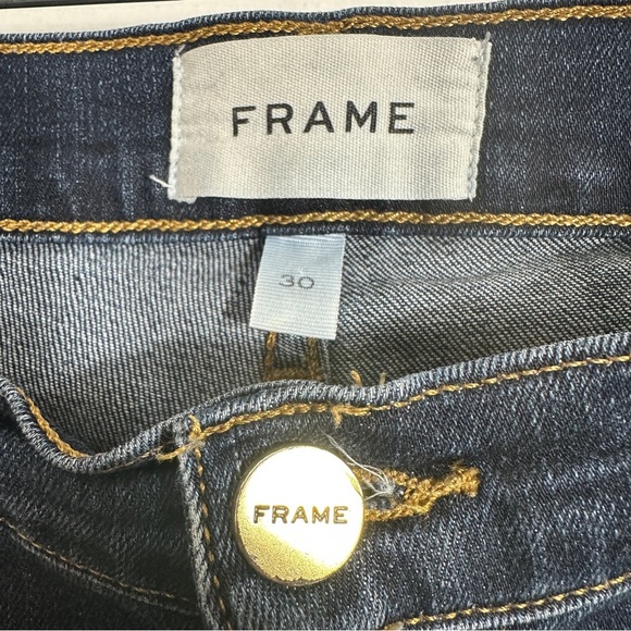 Frame "Le Skinny de Jeanne" jeans, sz 30, "Wellington" wash, cotton blend - Picture 5 of 10